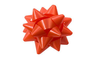 Image showing Red gift bow