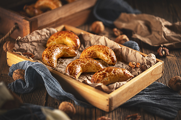 Image showing Bratislava rolls with walnut fillings