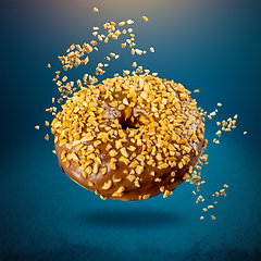Image showing Flying doughnut scene.
