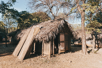 Image showing Africa malagasy huts north Madagascar