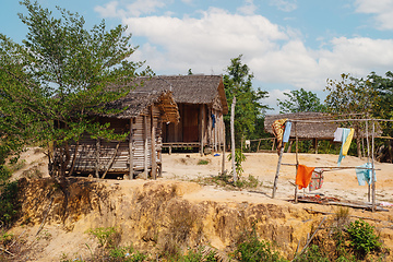 Image showing Africa malagasy huts north Madagascar