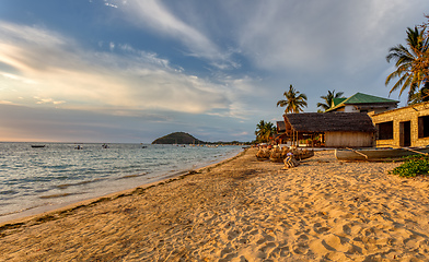 Image showing Sunset on Nosy Be island in Madagascar