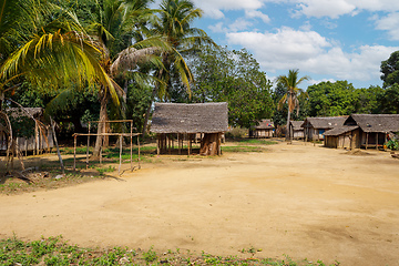 Image showing Africa malagasy huts north Madagascar