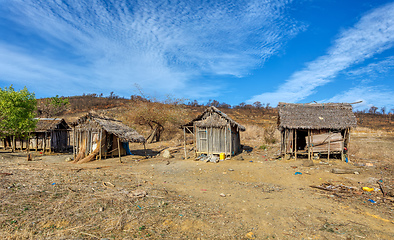 Image showing Africa malagasy huts north Madagascar