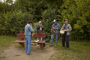 Image showing Jazz Band in park