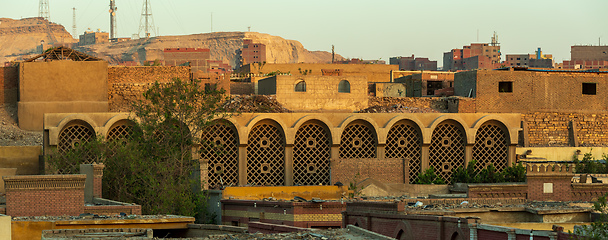 Image showing Old town of town Cairo. The City of the Dead, Egypt