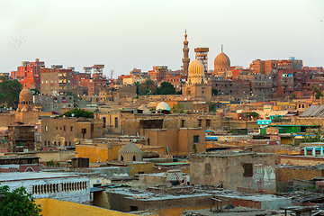 Image showing Old town of town Cairo. The City of the Dead, Egypt