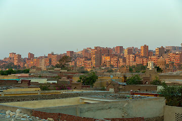 Image showing Old town of town Cairo. The City of the Dead, Egypt