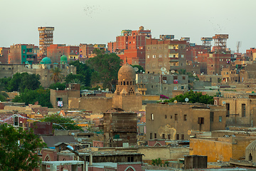 Image showing Old town of town Cairo. The City of the Dead, Egypt