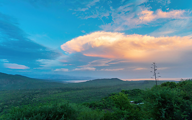 Image showing Lake Chamo landscape, Ethiopia Africa