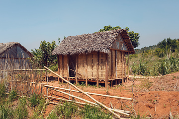 Image showing Africa malagasy huts north Madagascar