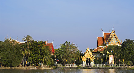 Image showing Temple by the river