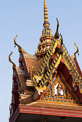 Image showing Detail of Buddhist temple