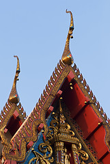Image showing Detail of Buddhist temple