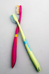 Image showing Toothbrush couple