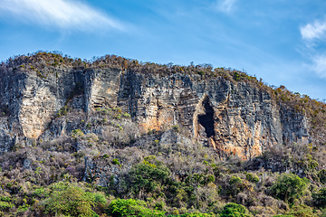 Image showing mountain cavern on rock Antsiranana Madagascar