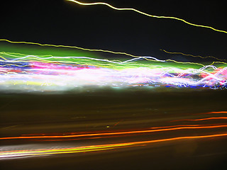 Image showing Abstract Light Trails