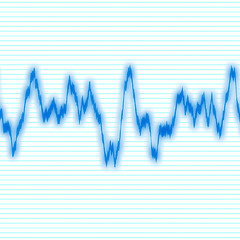 Image showing Blue Waveform