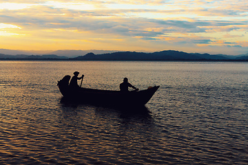 Image showing Idyllic sunset over indian ocean, Madagascar