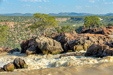 Image showing Ruacana Falls in Northern Namibia, Africa wilderness