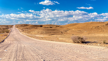 Image showing road in Namib desert, Namibia Africa landscape