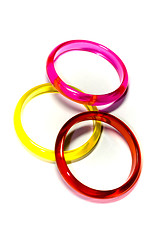 Image showing Three colour rings