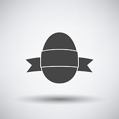 Image showing Easter Egg With Ribbon Icon