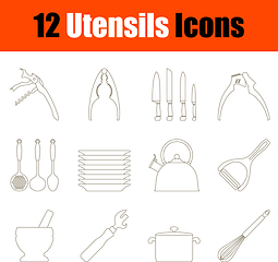 Image showing Utensils Icon Set