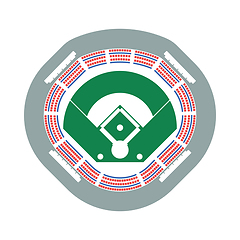 Image showing Baseball Stadium Icon