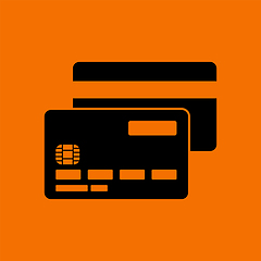 Image showing Front And Back Side Of Credit Card Icon