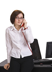 Image showing Businesswoman calling