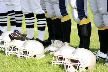 Image showing referee and football players