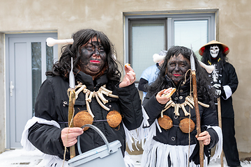 Image showing People attend the Slavic Carnival Masopust