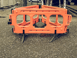 Image showing Vintage looking Street barrier