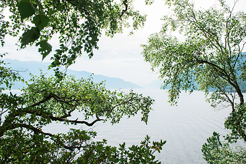 Image showing Teletskoye lake in Altai mountains