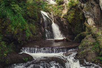 Image showing Choodor Waterfall at Lake Teletskoye