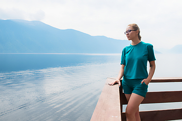 Image showing Teletskoye lake in Altai mountains