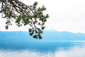 Image showing Teletskoye lake in Altai mountains