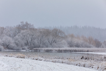 Image showing Winter landscape covered with snow