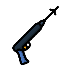 Image showing Icon Of Fishing Speargun