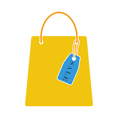 Image showing Shopping Bag With Sale Tag Icon