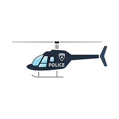 Image showing Police Helicopter Icon