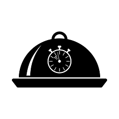 Image showing Cloche With Stopwatch Icon