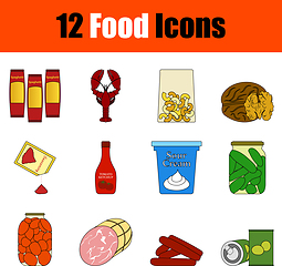 Image showing Food Icon Set