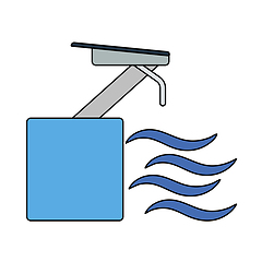 Image showing Icon Of Diving Stand