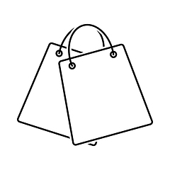 Image showing Two Shopping Bags Icon