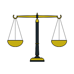 Image showing Justice Scale Icon