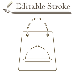 Image showing Paper Bag With Cloche Icon