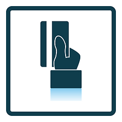 Image showing Hand Hold Crdit Card Icon