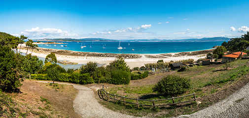 Image showing Playa de Rodas on the Cies Islands of Spain